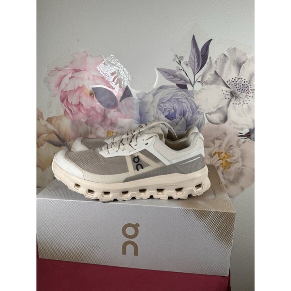 On Cloudvista Sneaker in Cream & Desert - Picture 8 of 10